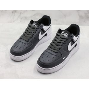 Nike Air Force 1 07 LV8 Dark Smoke Grey White Black Shoes